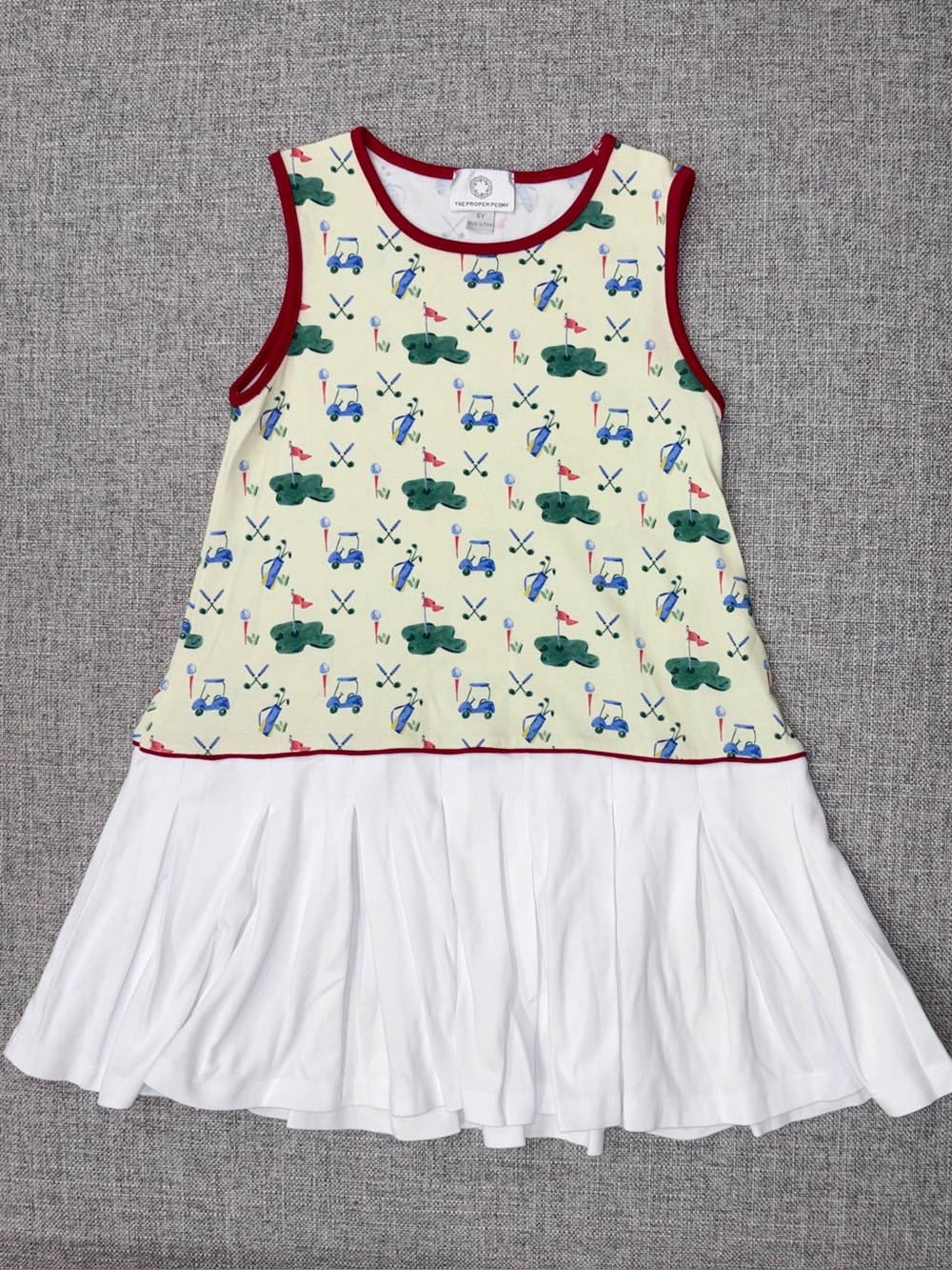 The Proper Peony 6Y Pima cotton golf dress EUC